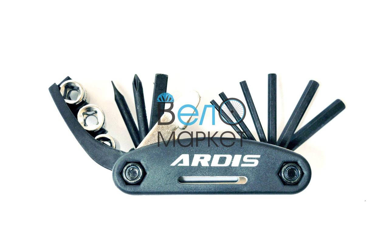 

Мультитул ARDIS KL-9802, 15 ЕЛЕМЕНТІВ, KENLI AXLE, для ремонта велосипеда (Черный)