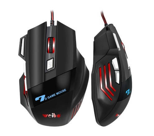 

Игровая компьютерная мышка Weibo X7 3600 Dpi 7D