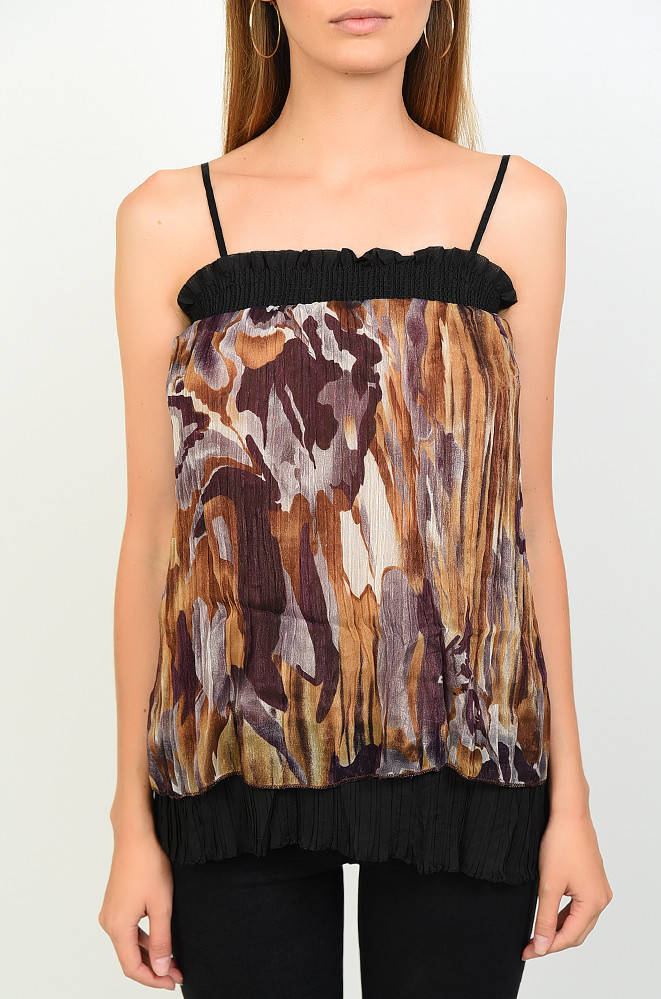 

Туника женская коричневая 133634M, Коричневый