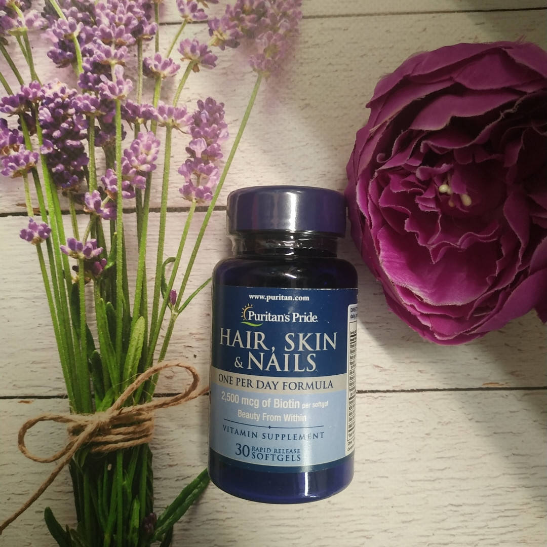 

Puritans Pride Hair, Skin & Nails (One perday formula), 2500 mcg of Biotin, 30 Softgels