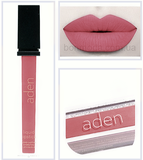 

Aden помада жидкая Суперстойкая Liquid Lipstick 1 Nectarine "Нектарин" № 01