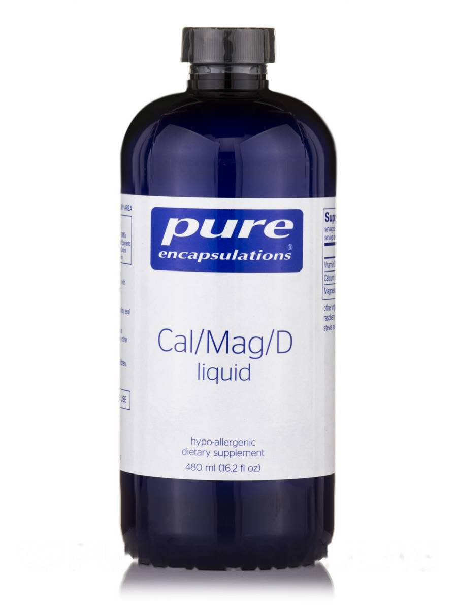 

Кальций/Магний/Д Жидкость, Cal/Mag/D Liquid, Pure Encapsulations, 16.2 л. Ун (480 мл)