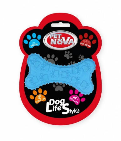 

Игрушка для собак Кость жевательная Pet Nova 10.5 см синий