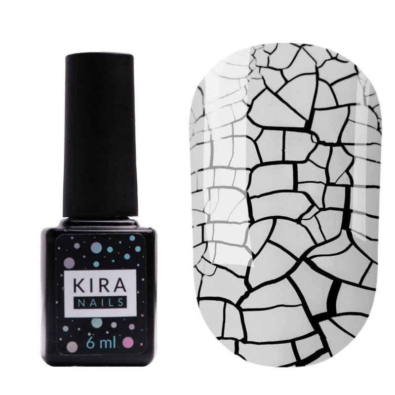 

Гель-лак Kira Nails Crack Effect White, 6 мл