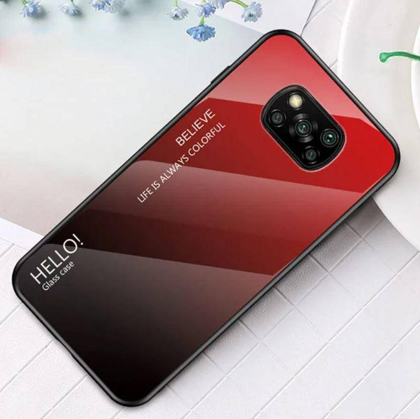 

Чехол Xiaomi Poco X3 Pro Gradient Hello, Разные цвета