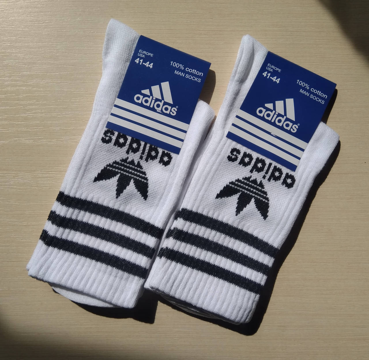 

Мужские носки adidas хлопок 41-44 белые