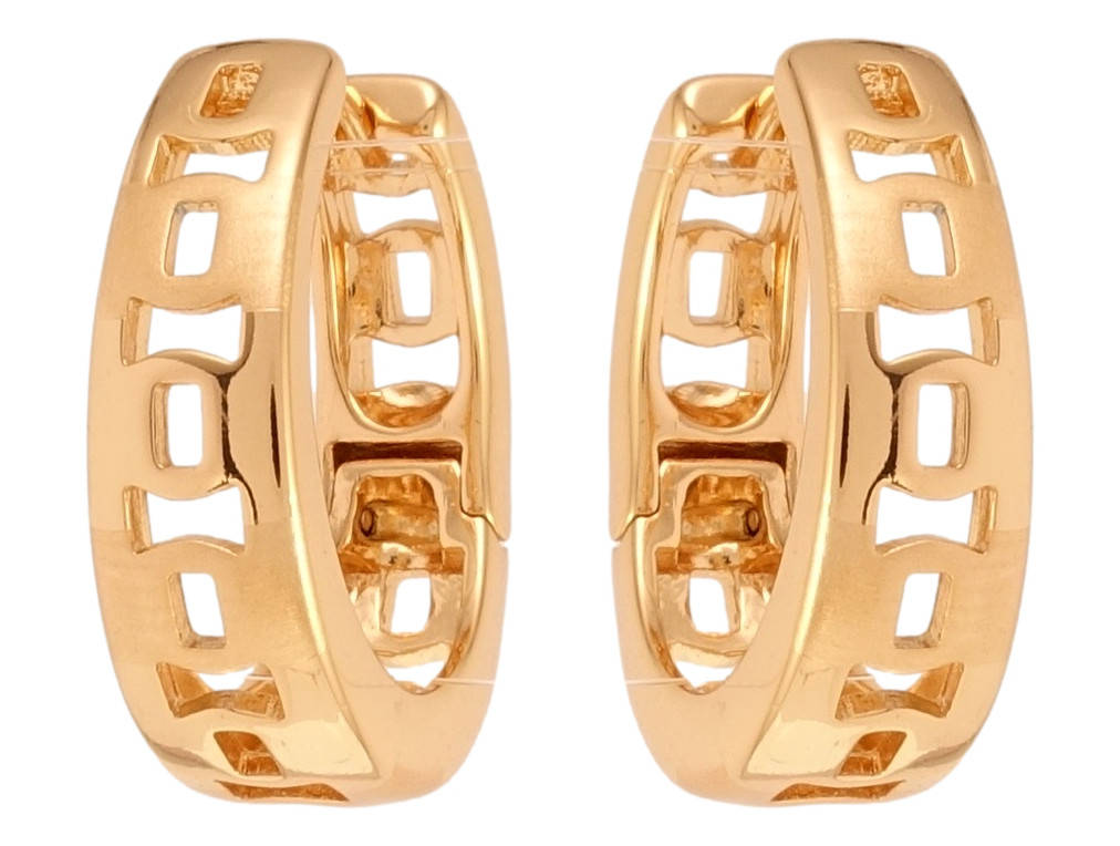 

Серьги Xuping Позолота 18K колечки "Фигурные вырезы"