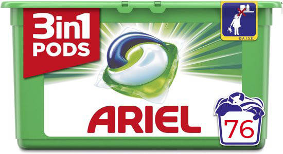 

Капсулы для стирки универсального белья Ariel Original Pods 3 в 1 76 шт