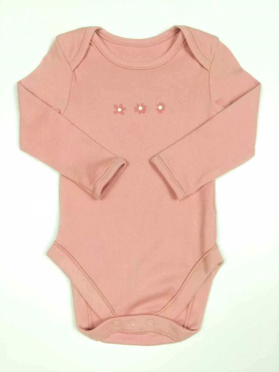 

Бодик с длинным рукавом для девочки George, 0-3м (56-62см)