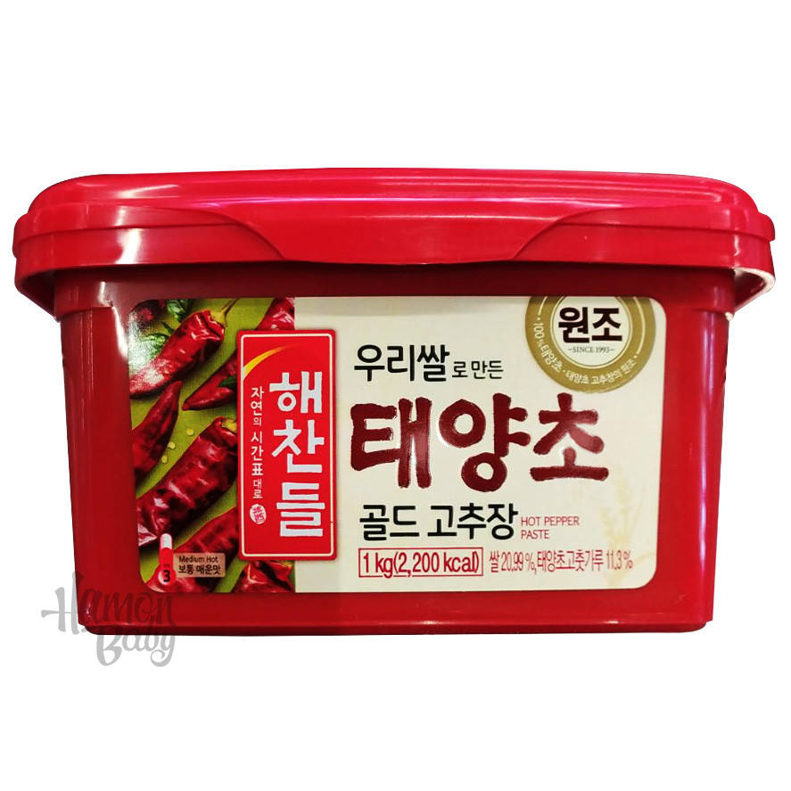 

Острая паста с перцем Кочудян (Кочуджан Gochujang), 1 кг, ТМ CJ CheilJedang, Южная Корея