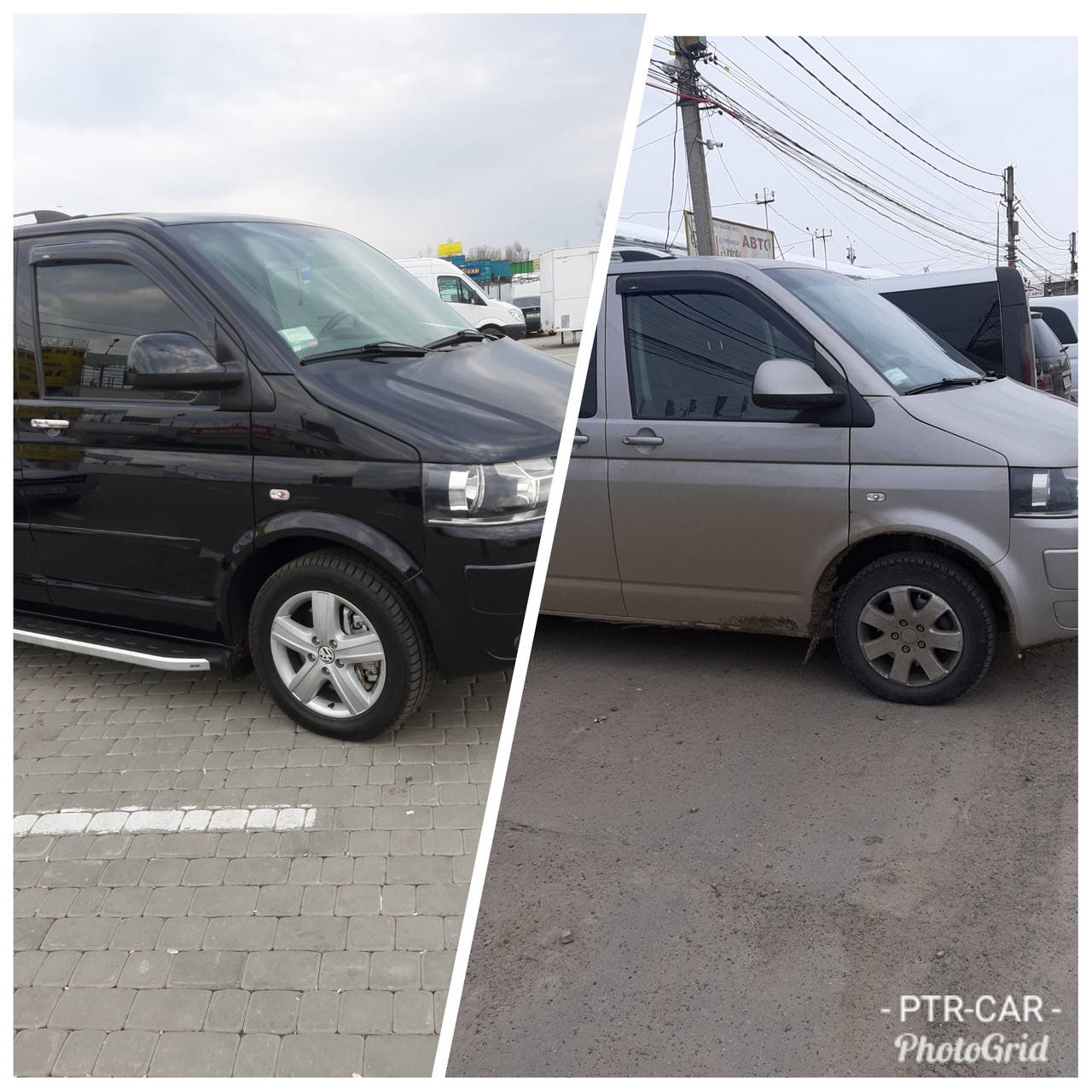 

Дефлекторы окон (ветровики) VW T5 2D 2шт (HIC)