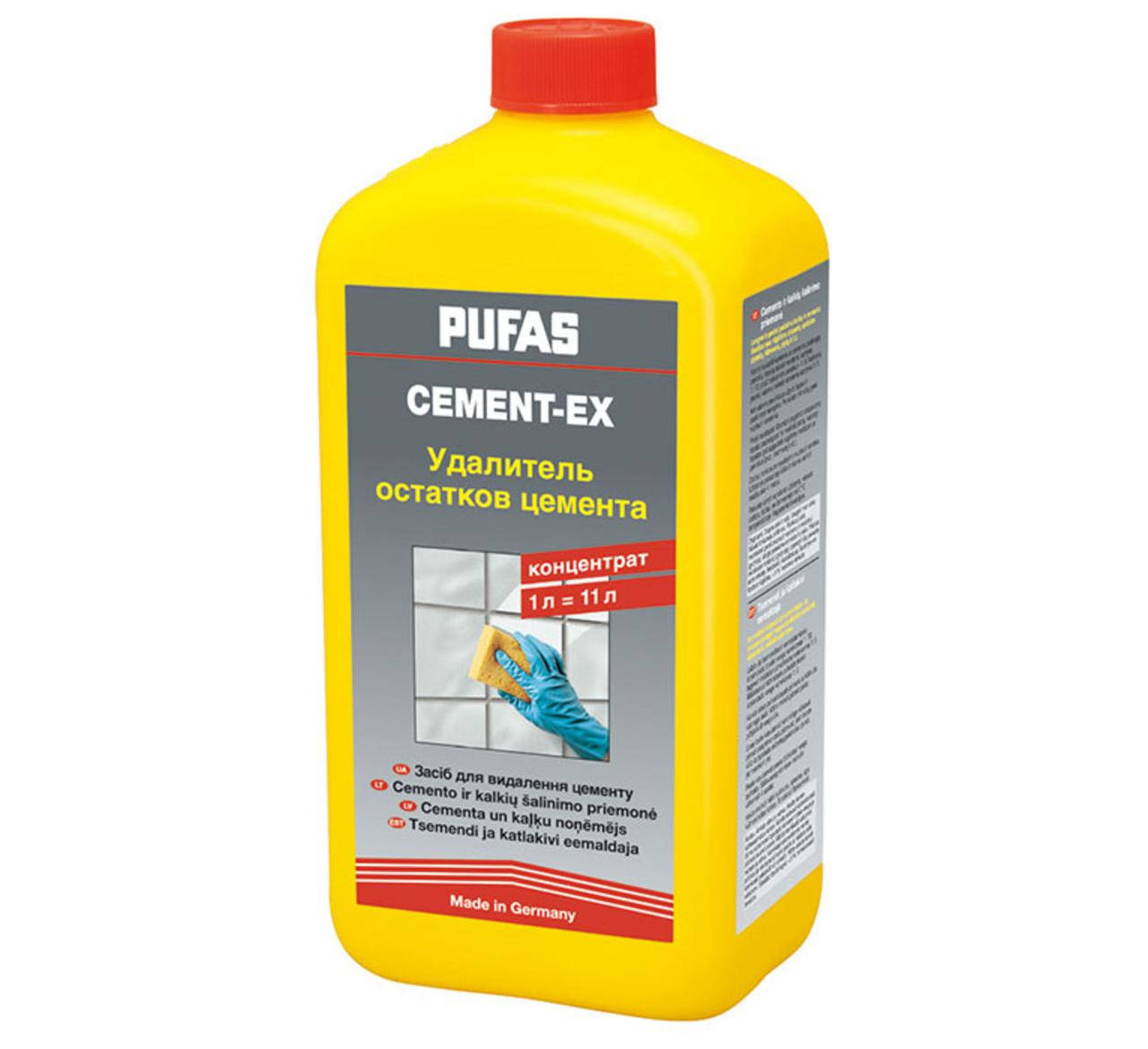 

Средство для удаления остатков цемента Pufas Cement EX 1л