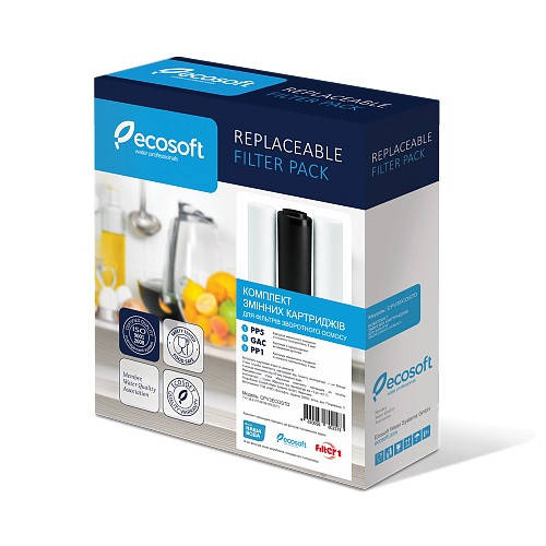 

ECOSOFT комплект картриджей 1-2-3 для фильтров обратного осмоса CPV3ECOSTD