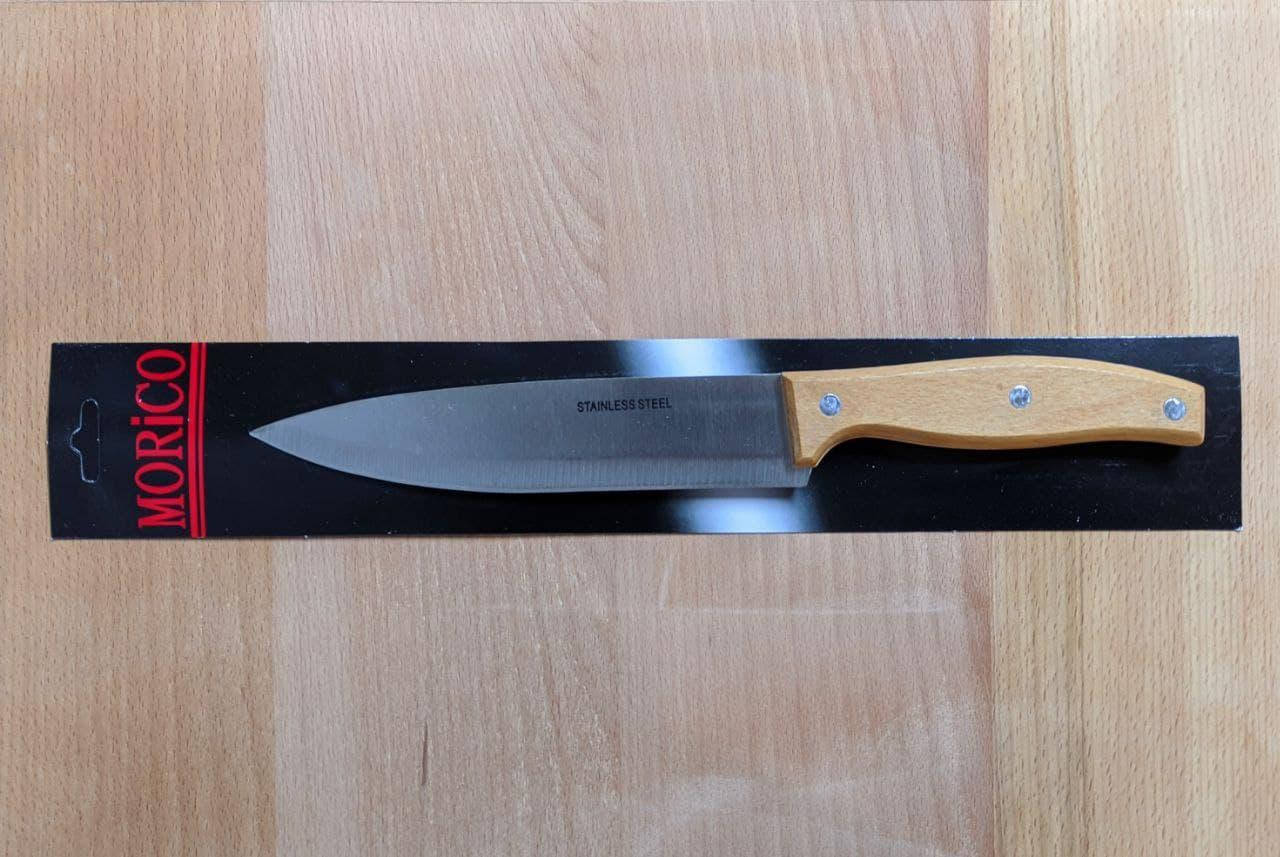 

Нож MORICO деревянная ручка №1 CHEF KNIFE 30см