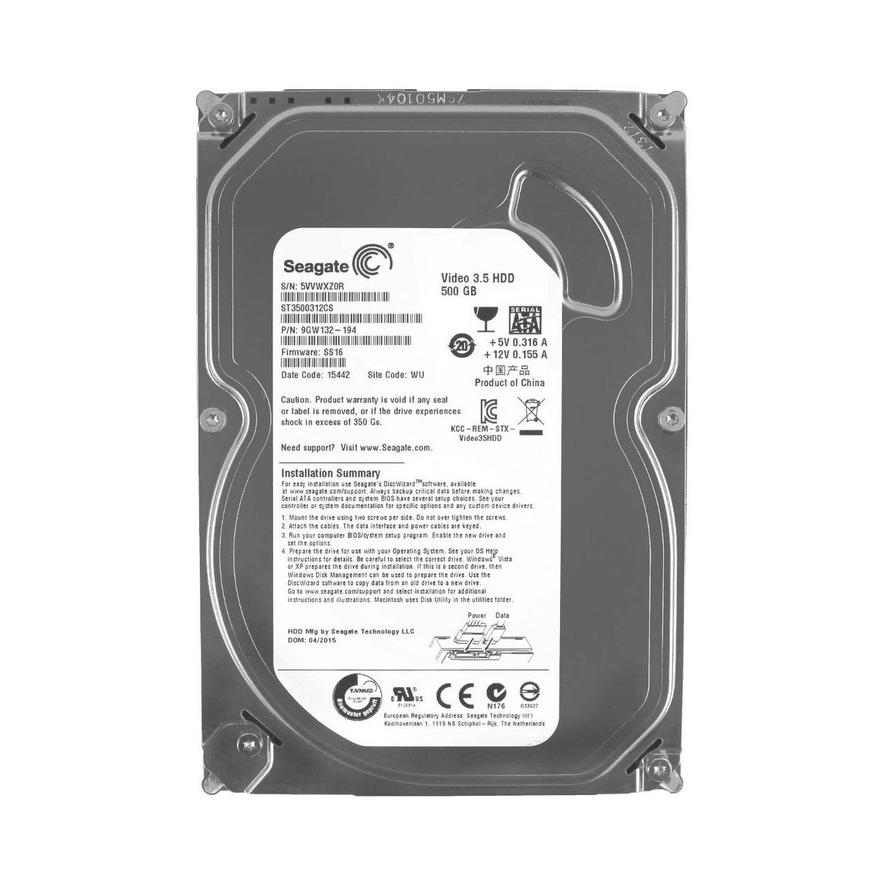 

Жесткий диск 500 ГБ Seagate ST3500312CS