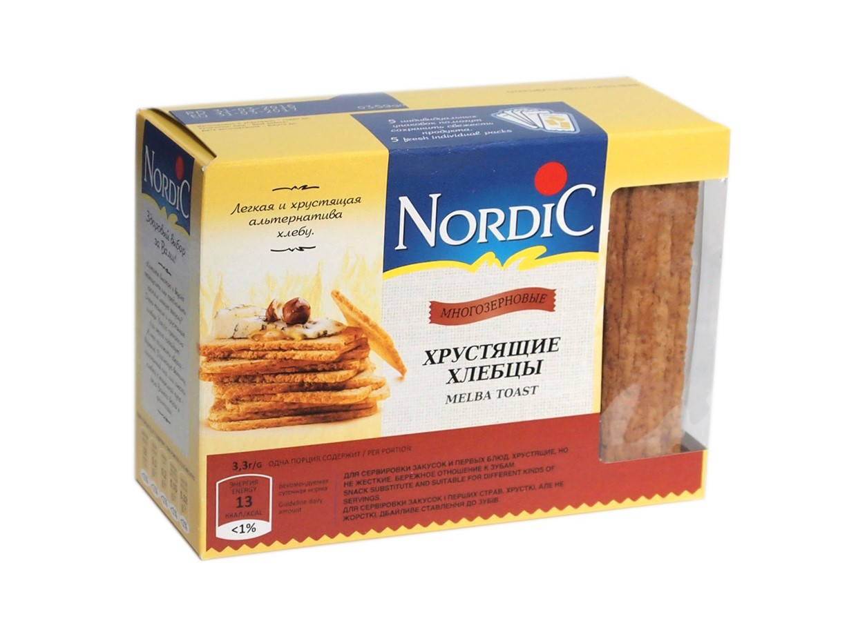 

Хрустящие хлебцы из злаков многозерновые Nordic 100 г