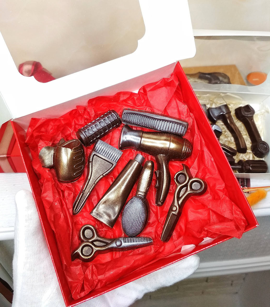 

Шоколадный бокс для дочери. Подарок бьюти мастеру. Подарок парикмахеру