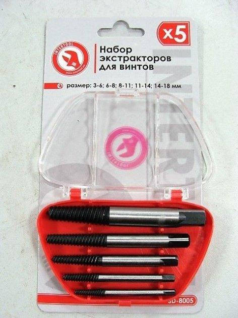 

Набор экстракторов для винтов Intertool 5шт