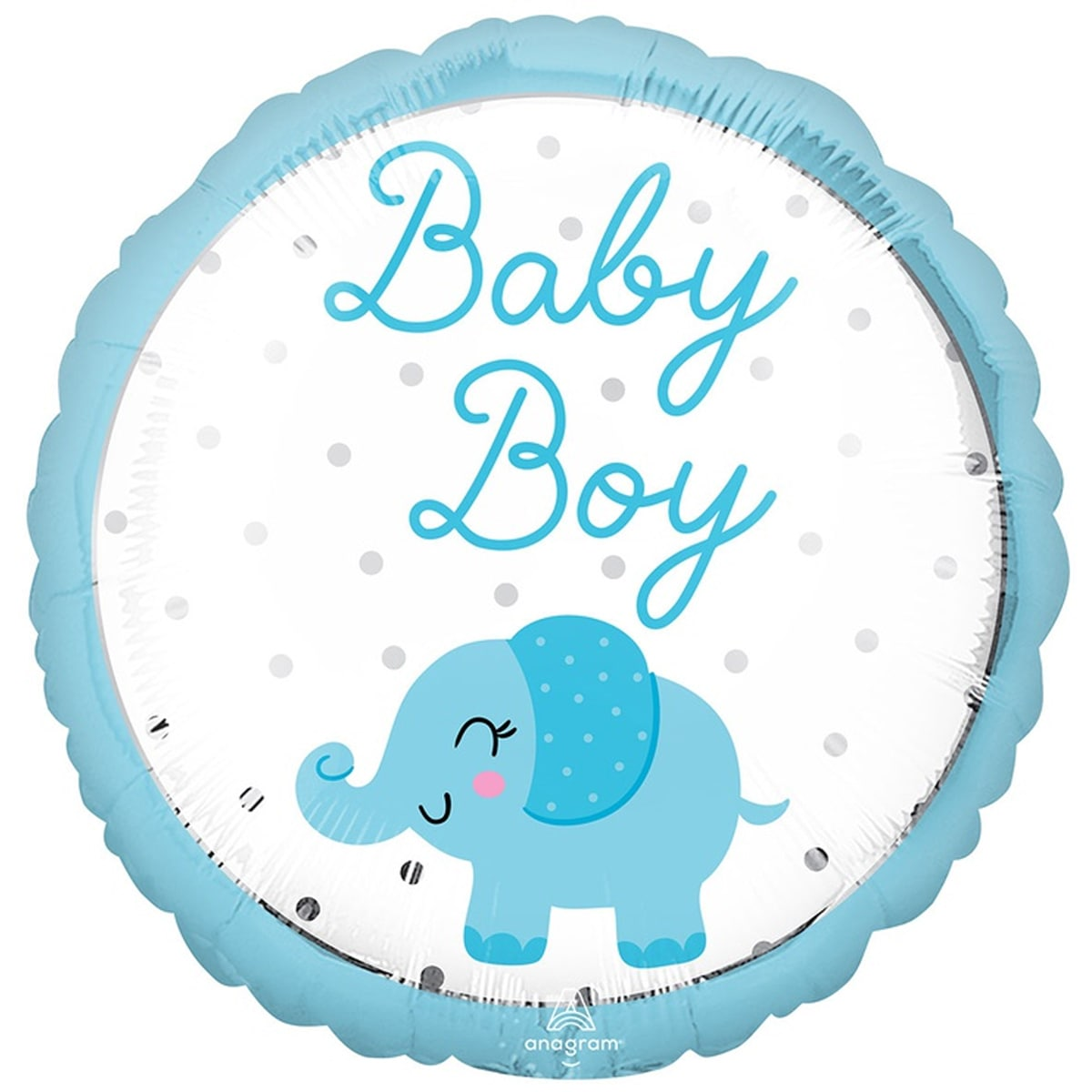

Фольгированный шарик Anagram 18" Круг Слоник Baby boy, Разные цвета