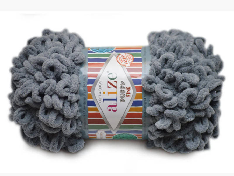 

Alize Puffy Fine NEW, Угольно серый №343
