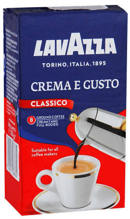 

Кофе молотый Lavazza Crema e Gusto classico 250 г Италия