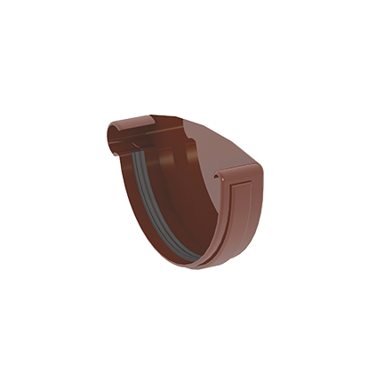 

Заглушка желоба левая 120 мм, Коричневый