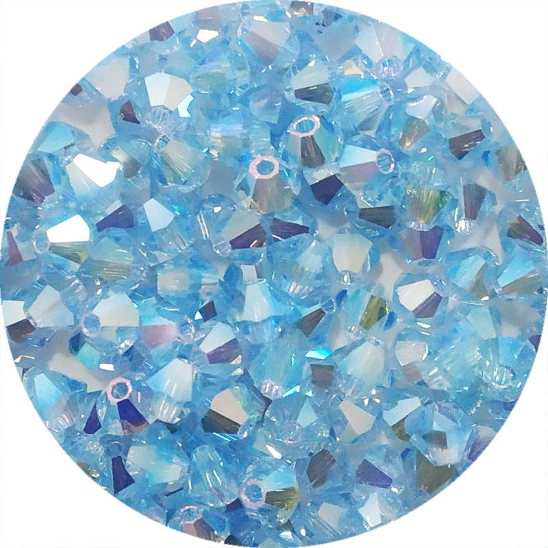 

Хрустальные биконусы Preciosa (Чехия) 4 мм Aquamarine ABx2, Разные цвета