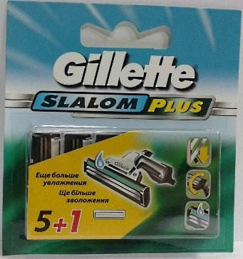 

Gillette Slalom Plus сменные кассеты (5+1)