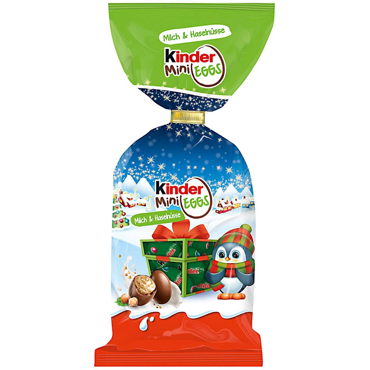 

Kinder Mini Eggs Haselnuss 18s 100 g