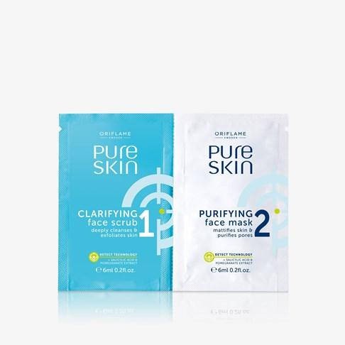 

Скраб и очищающая маска для лица Pure Skin