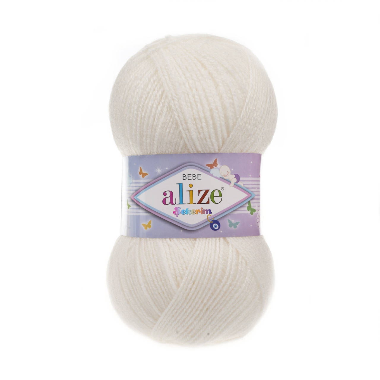 

Alize Sekerim Bebe (Ализе Секерим Беби) № 450 кремовый (Акриловая пряжа, нитки для вязания)