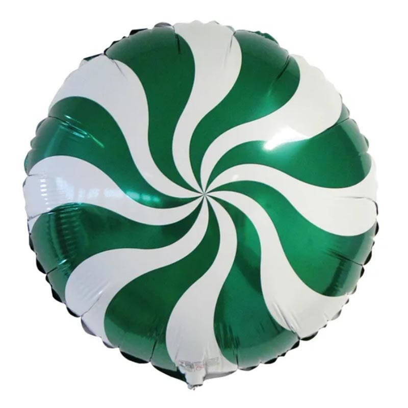 

Фольгированный шар круг Леденец зеленый 18" 401576 FlexMetal, Зелёный
