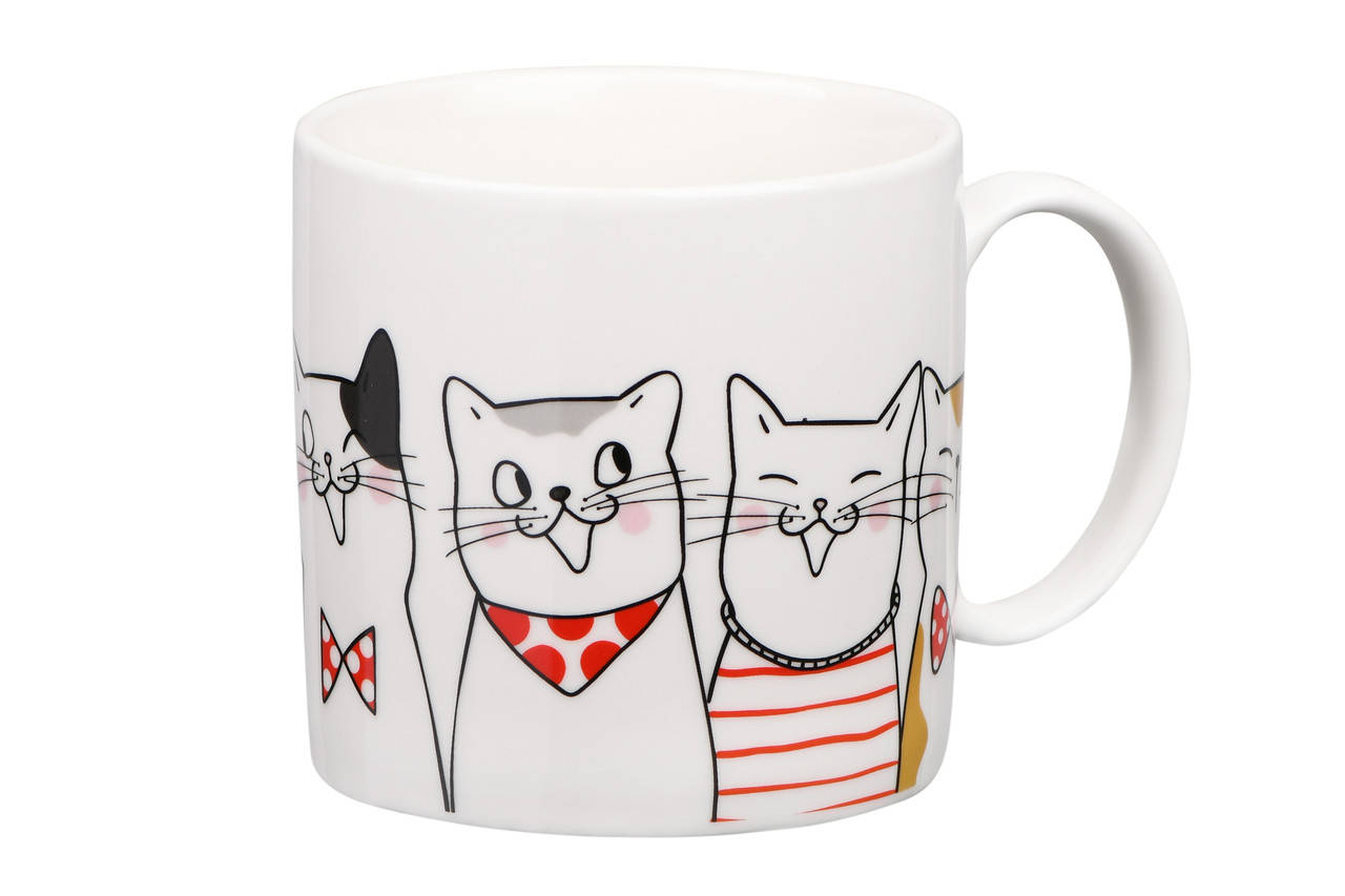 

Чашка 425 мл Ardesto Cats AR3409, Белый