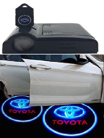 

Беспроводная подсветка дверей с логотипом TOYOTA подсветка на батарейках ТОЙОТА