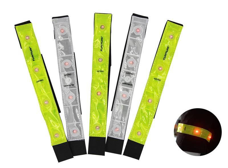 

Диодная велосипедная светоотражающая полоска на запястье / фликер ЗЕЛЁНЫЙ