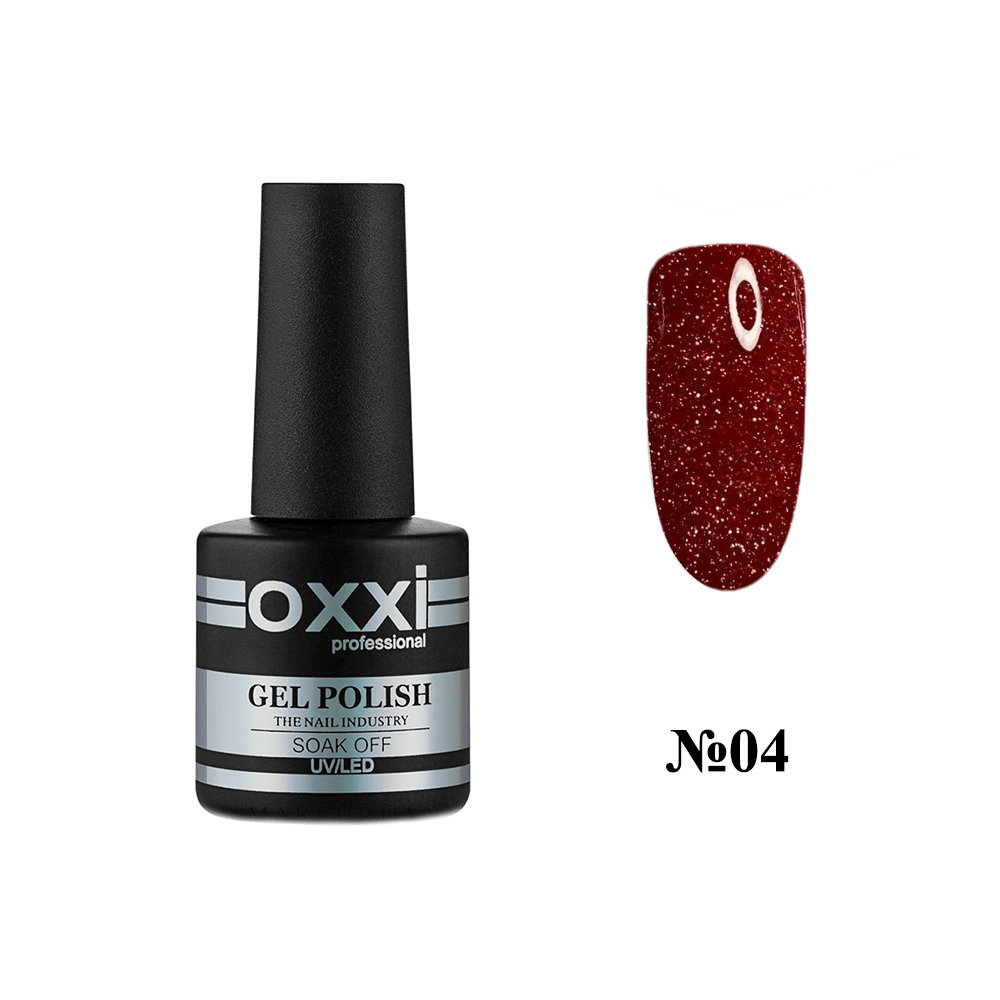 

Гель-лак Oxxi Professional Disco мерцающий № 04, 10 мл