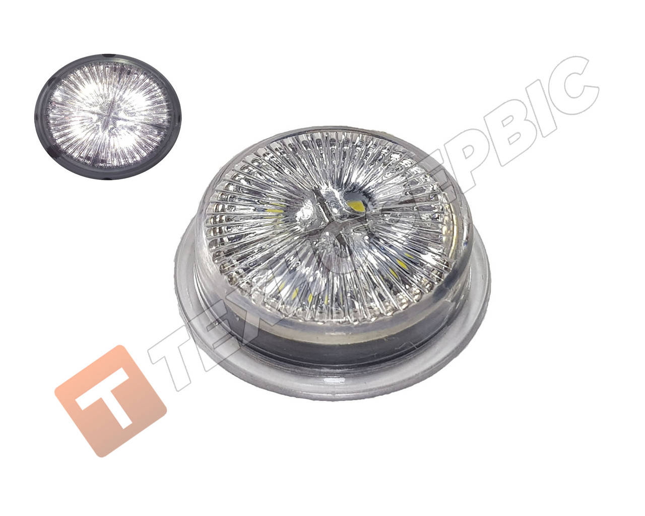 

Сменная вставка габарит заноса прицепа 4LED (белая) (пр-во Турция)