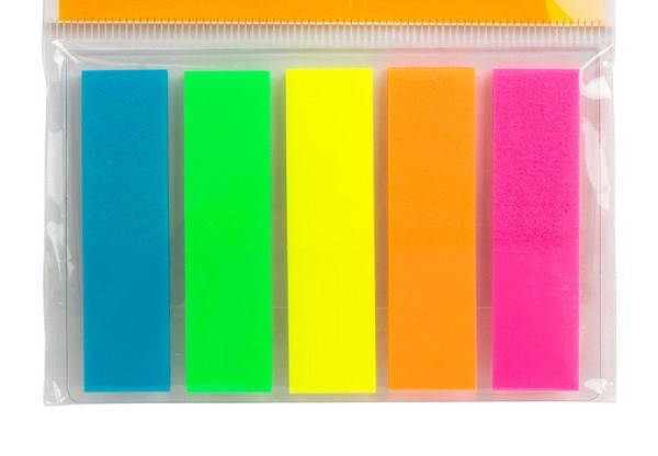 

Индексы пластиковые 12x45мм, 20л.,(5 цветов)