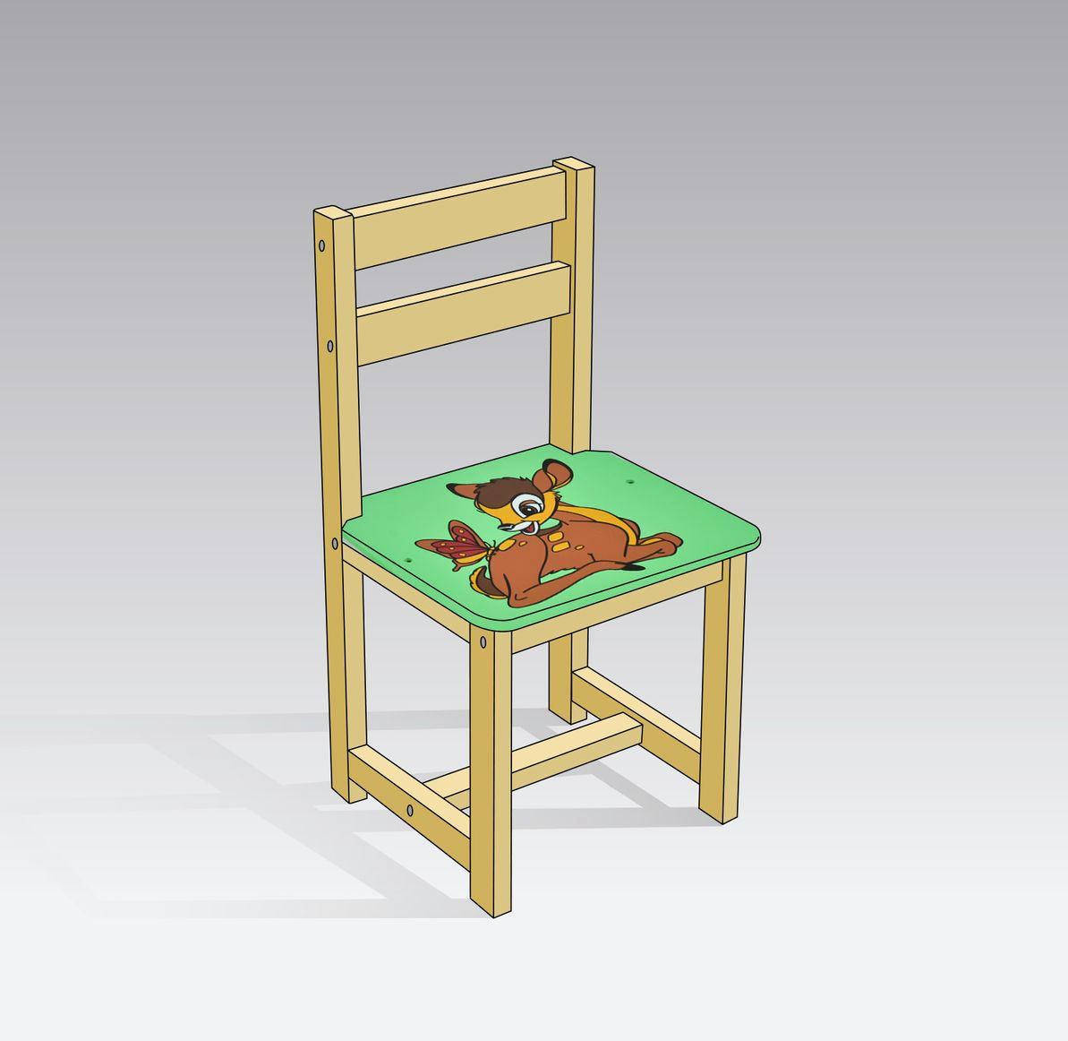 

Детский стульчик МАСЯ "Оленёнок Бэмби" 4013 Салатовый