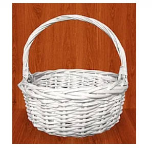

Корзина из лозы 25х28 см, белая (102WH)