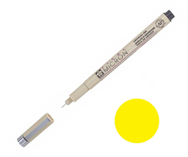 

Лайнер Sakura Pigma Micron 0.5 мм Желтый