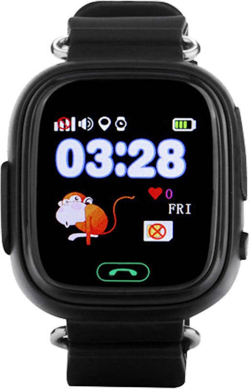 

Детские телефон-часы с GPS трекером Smart Watch Q90 black