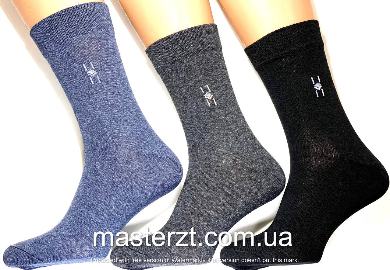 

0023, 27-29р. Носки мужские ТМ "MASTER" ассорти классика высокие х\п