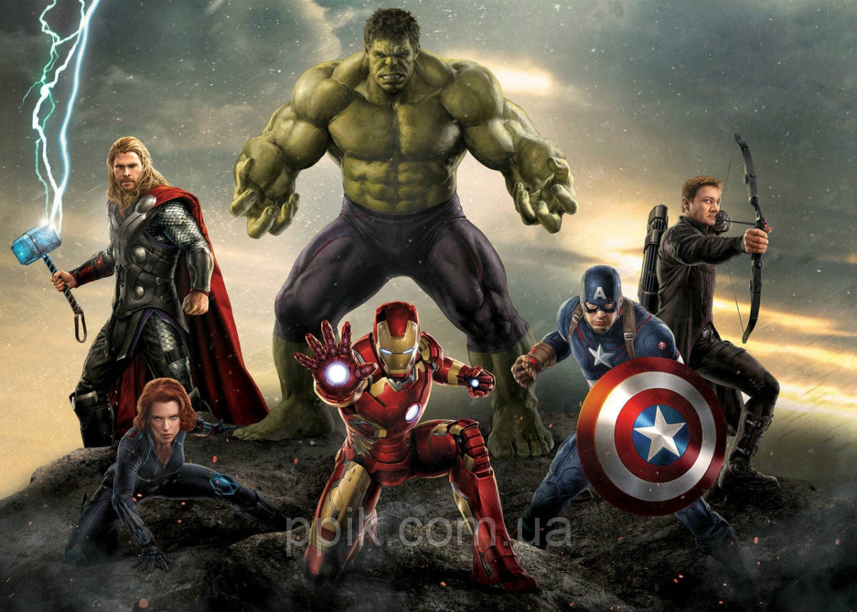 

Вафельная картинка Мстители 2