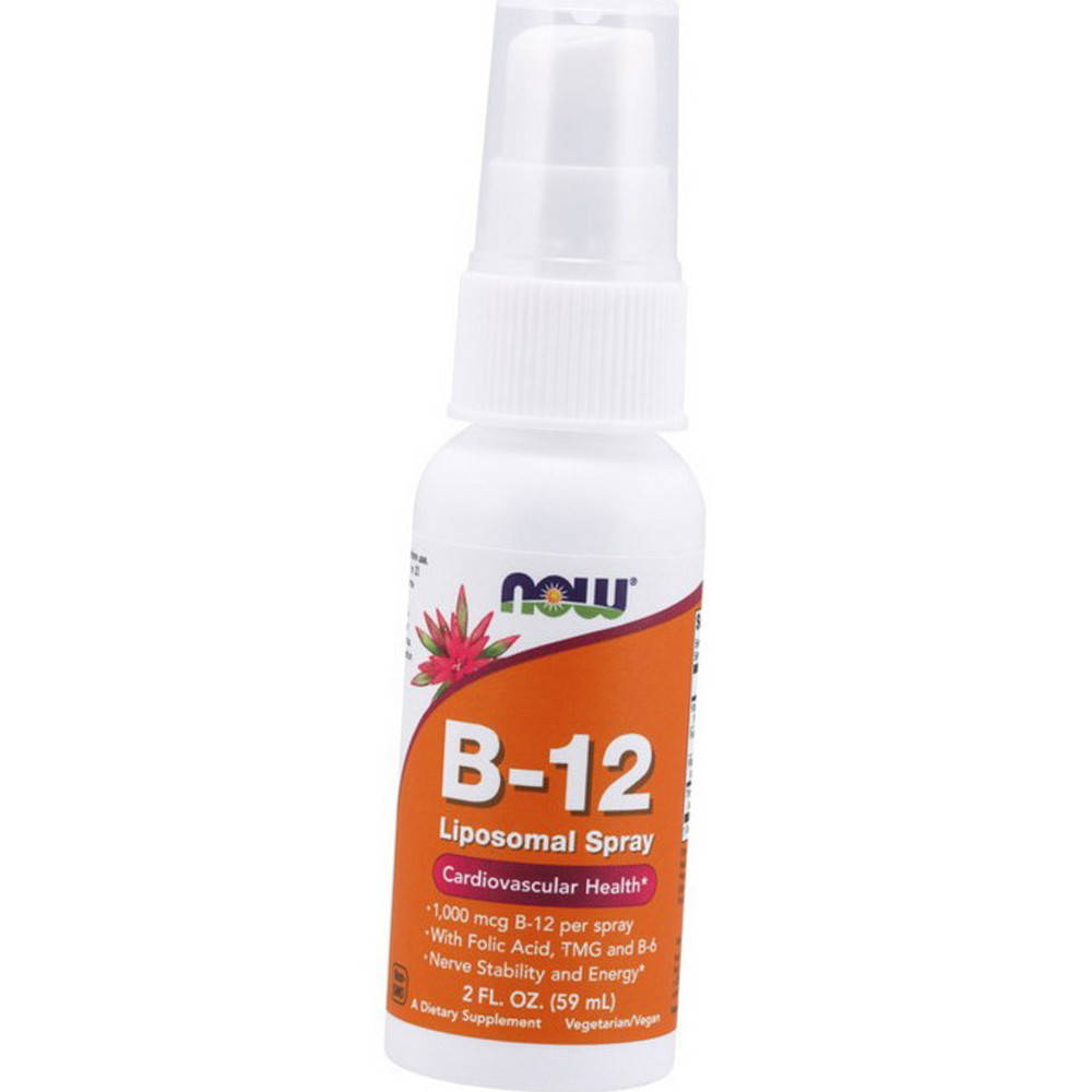 

Спрей витамин B-12 NOW B-12 Liposomal Spray 59 ml Цианокобаламин