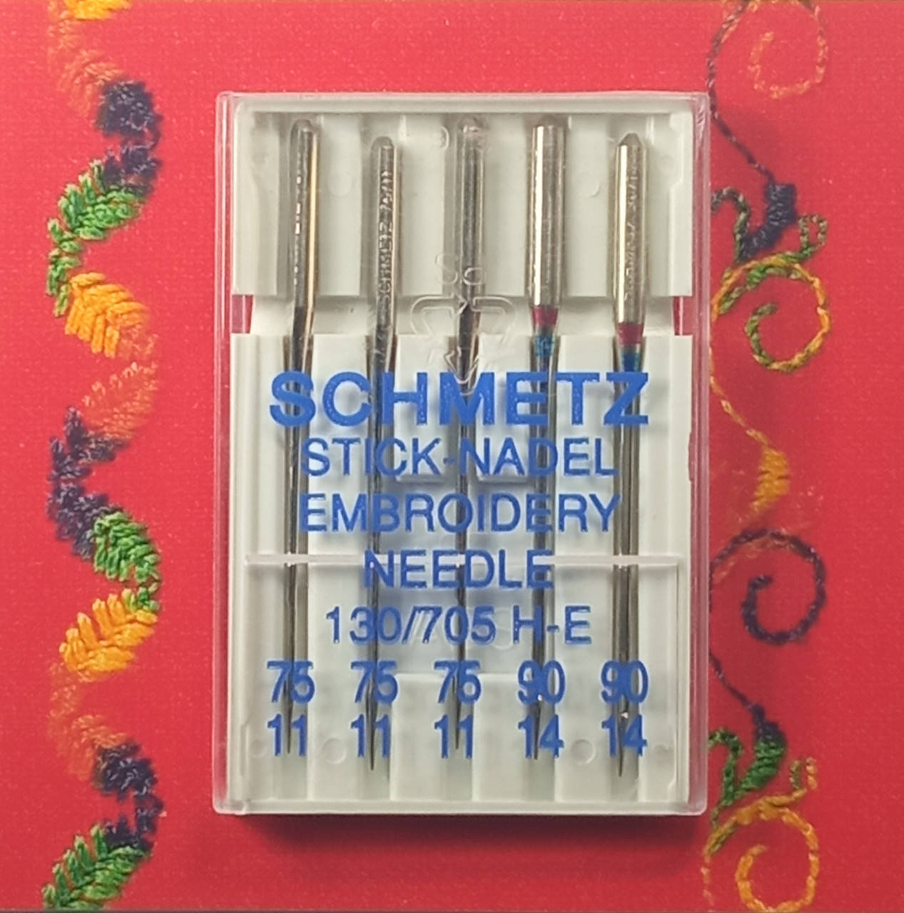 

Иглы Schmetz Embroidery № 75-90