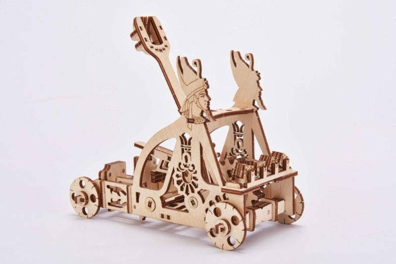 

Катапульта Wood Trick (96 деталей) - механический деревянный 3D пазл конструктор