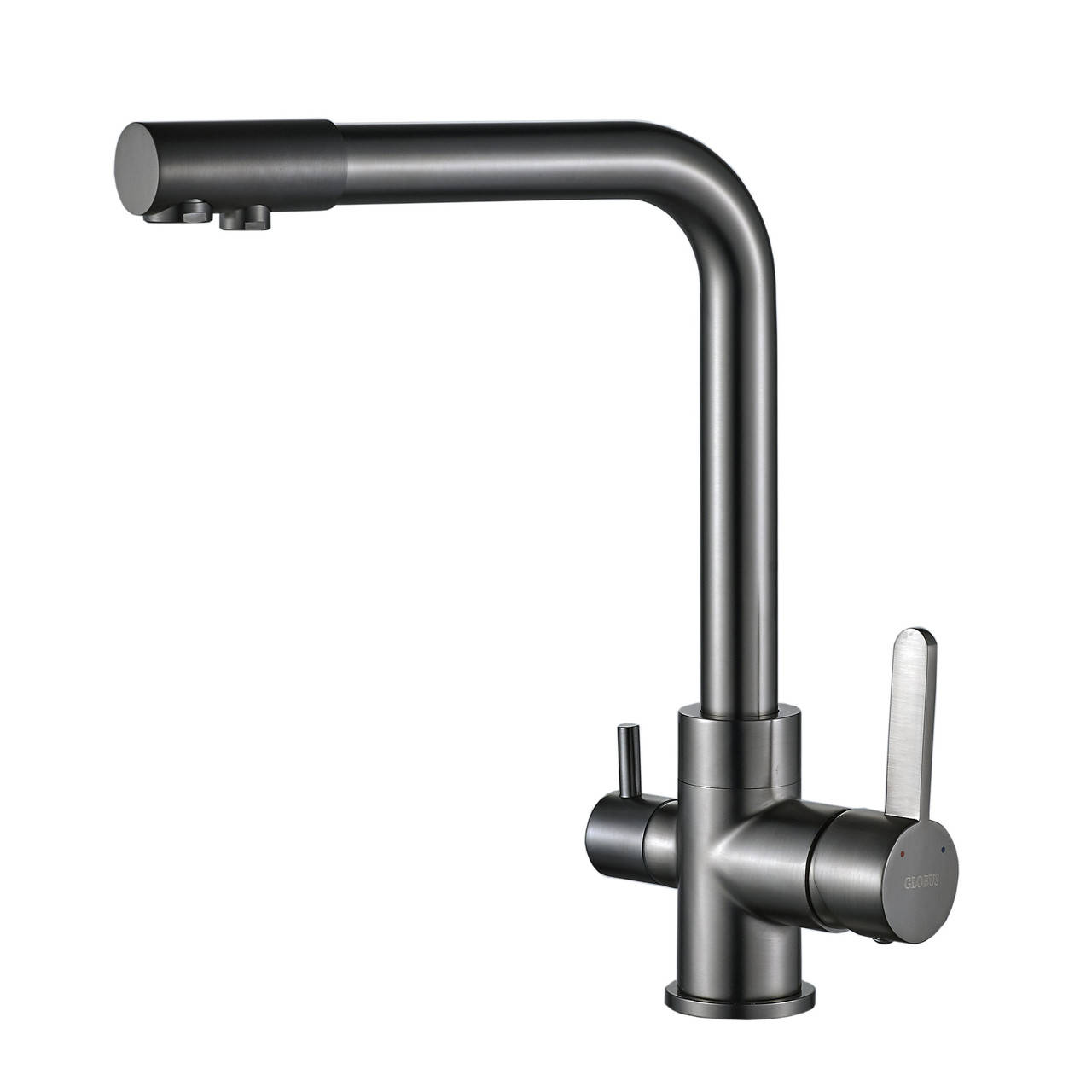 

Кухонный смеситель под осмос Globus Lux GLLR-0444-11-GRAPHITE, Черный