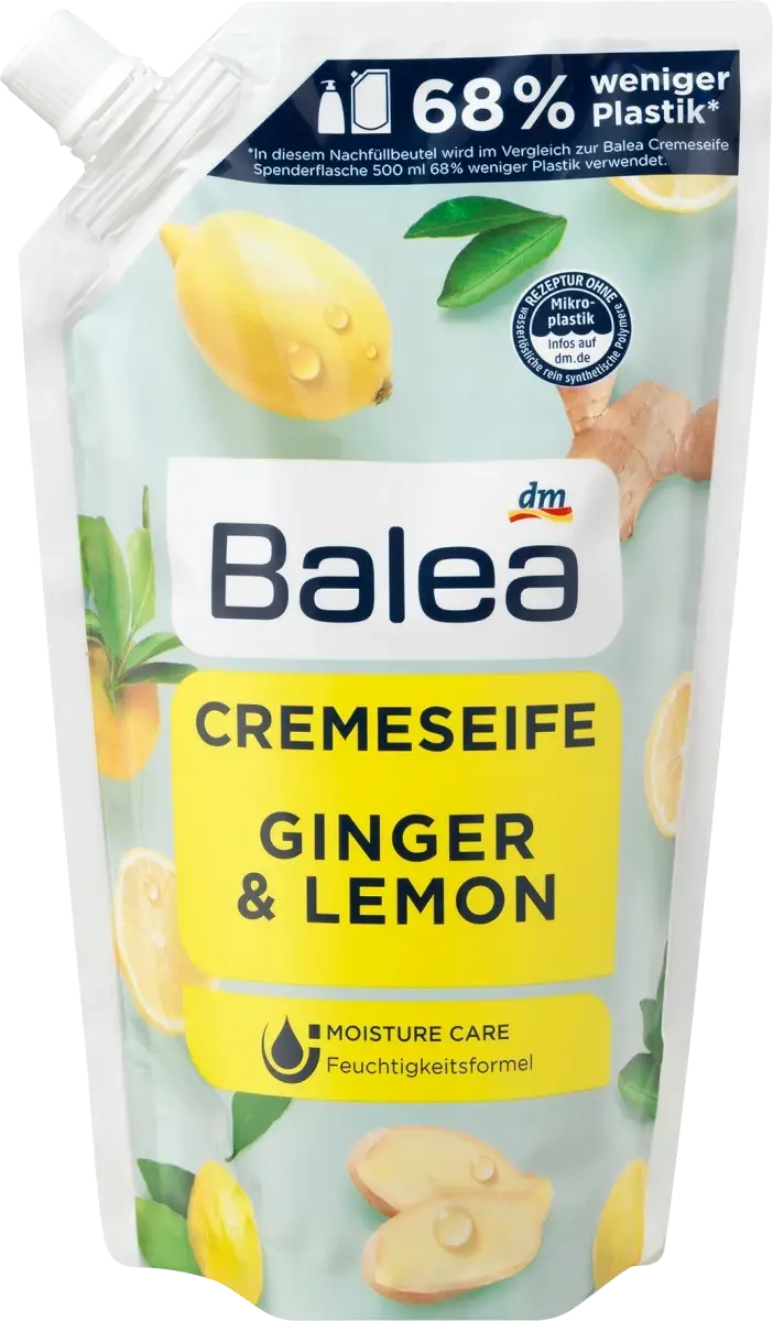 

Жидкое крем - мыло Balea Ginger & Lemon (запаска), 500 ml