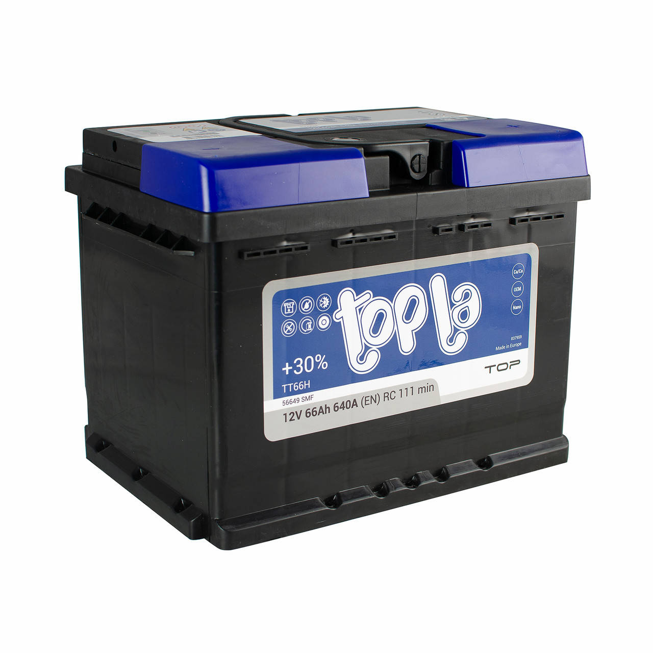 

Аккумулятор автомобильный Topla Top 6CT-66 АзE (118666)